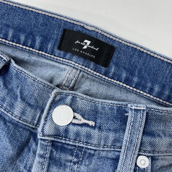 7FAM Josefina Boyfriend Jeans Women’s Size 27 Mid Rise 7 For All Mankind - Picture 7 of 10